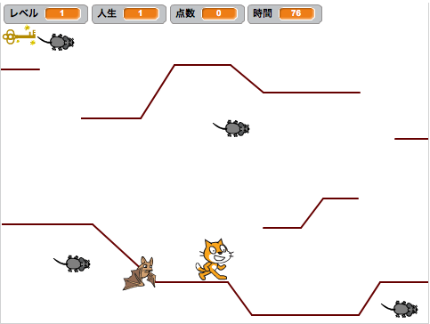 Scratchでのアーケードゲーム