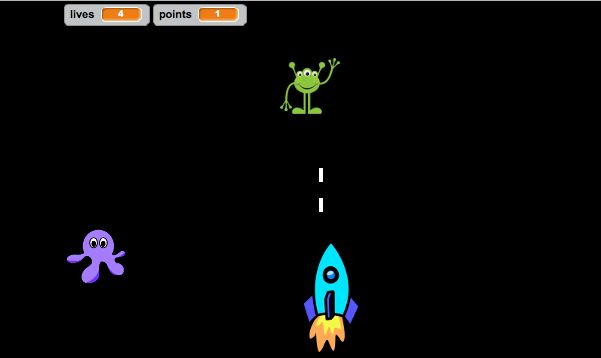 Scratchでシューティングゲームを作りました